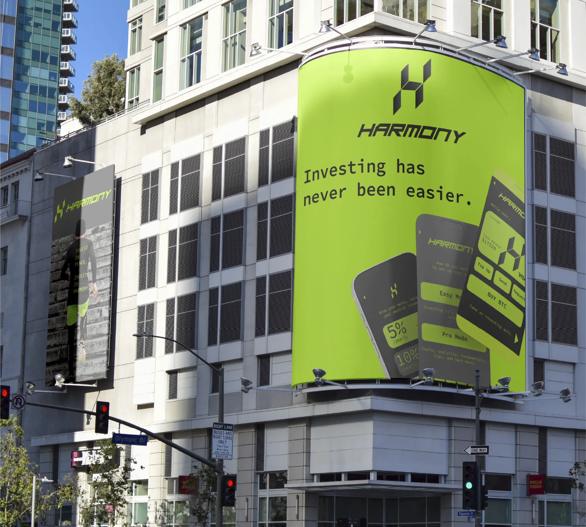 Outdoor advertising billboard